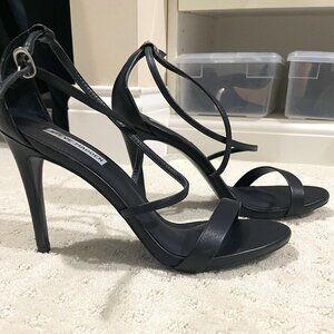 Steve Madden Strappy Black Heels - Size 9.5